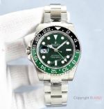 Rolex GMT Master II Sprite A2836 watch Olive Green Dial Oyster Strap